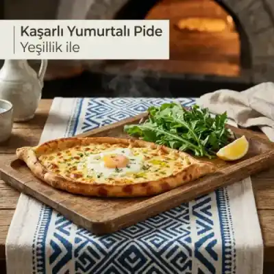Kaşarlı Yumurtalı Pide